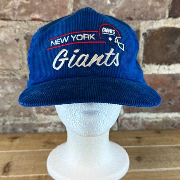 Vintage New York Giants NFL Blue Corduroy Snapback Hat American Needle Cap - Picture 1 of 8